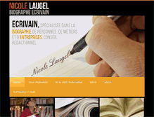 Tablet Screenshot of laugel-biographe-ecrivain.com